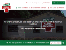 Tablet Screenshot of michiganstreetanimalhospital.com